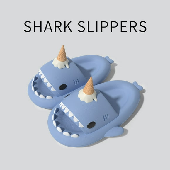 Women Shark Slippers Clapper flip flops House Cloud Platform Slides Summer Beach Sandals Men Male Shoes Fish Panda Cat Female