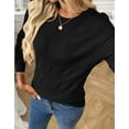thumbnail image 5 of Cogild Women's Casual Knitted Sweaters for Womens with Long Sleeves Textured Design Lightweight Pullover Fall Winter Layering Tops Shirts for Womens, 5 of 6