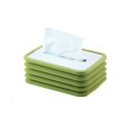 thumbnail image 1 of ShenMo Tissue Box Elastic Lifting Car Silicone Tissue Box Foldable Elastic Tissue Box for Home, Office and Car (Green), 1 of 5