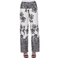 thumbnail image 3 of White Mark Women's Floral Paisley Printed Palazzo Pants, 3 of 5