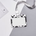 thumbnail image 6 of Naloa Black And White Sheeps Card Badge Holder Work Badge Sleeve for Office, School, Factory, ID Credit Cards, Driver Licenses and Passes, 6 of 7