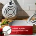 thumbnail image 3 of T-Fal Refresh Ceramic Nonstick Cookware Set, Oven Safe Up to 350ºF, 12-Piece, Includes Stockpot, Griddle, Frying Pans, Utensils, Ceramic Pots and Pans Set, Mint Green, 3 of 5