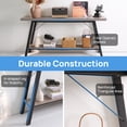 thumbnail image 6 of Walsport 63 Inch Console Table Sofa Table, 2-Tier Sofa Table for Hallway,Entryway,Living Room(Oak), 6 of 7