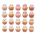 thumbnail image 2 of 20 Pcs Easter Mini Glow in The Dark Chick Figures, Chick Egg Miniature Figurines, Luminous Broken Chick Ornament, Animal Figurines for Home Holiday Decor, 2 of 9
