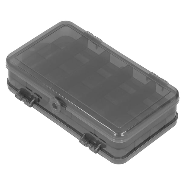 Caja de señuelos de pesca Caja de señuelos reversible Caja de almacenamiento de cebo de plástico de doble cara OrganizadorNegro YUNYI BRAND Deportes