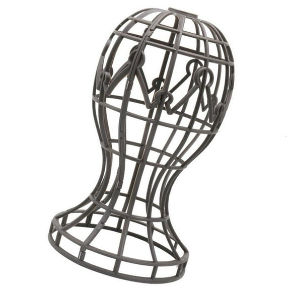 SIEYIO Portable Wig Display Rack Wig Stand Plastic Head Shaped Designs Enhancing Stability and Support for Home or Salons Use