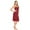 Wine Red, variant on XBASW Women's Satin Nightgowns Spaghetti Straps Nightdress Summer Lace Trim Sleepwear Dress Backless Nightshirt for Womens S- XXL