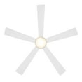 thumbnail image 6 of Wynd 60" Matte White Integrated LED Smart Ceiling Fan with Remote Control, 6 of 11