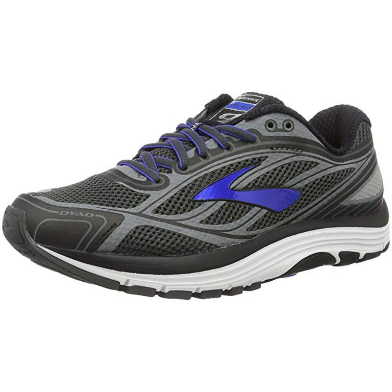 Brooks Men s Dyad 9 Running Shoe Asphalt Electric Blue Black 9.5 4E X W US Walmart