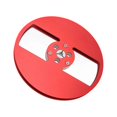 thumbnail image 5 of 1/4 7 Inch Empty Tape Reel Aluminum Alloy 2 Holes Universal Open Reel Takeup Reel for Nab Opening Machine Part for TEAC Red, 5 of 5