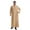 Khaki, variant on Bcfgryg Male Solid Color Long Sleeve Robe Arabic Clothes Middle Skirt Robe Big and Tall Shirts Yellow S