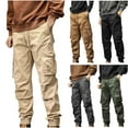 thumbnail image 3 of ZQUUVOU Men's Casual Pants Slim Fit Daily Outdoor Beach Loose Lightweight Breathable Pants Dark Gray, 3 of 3