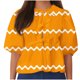 thumbnail image 1 of Camisetas de Manga Corta para las Mujeres Lanterna Manga Corbata Plisado Cuello Redondo, Casual Recortado Camiseta Top para Gimnasio Y Diario, 1 of 5
