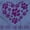 Violet, variant on Like Dog Love Paw Print Heart Women's Plus Size Graphic Tee Brisco Brands 2X