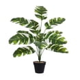 thumbnail image 1 of Planta artificial con maceta para decoración de escritorio interior.Vegetación artificial realista en maceta para el hogar,sala de estar,oficina y dormitorio., 1 of 6