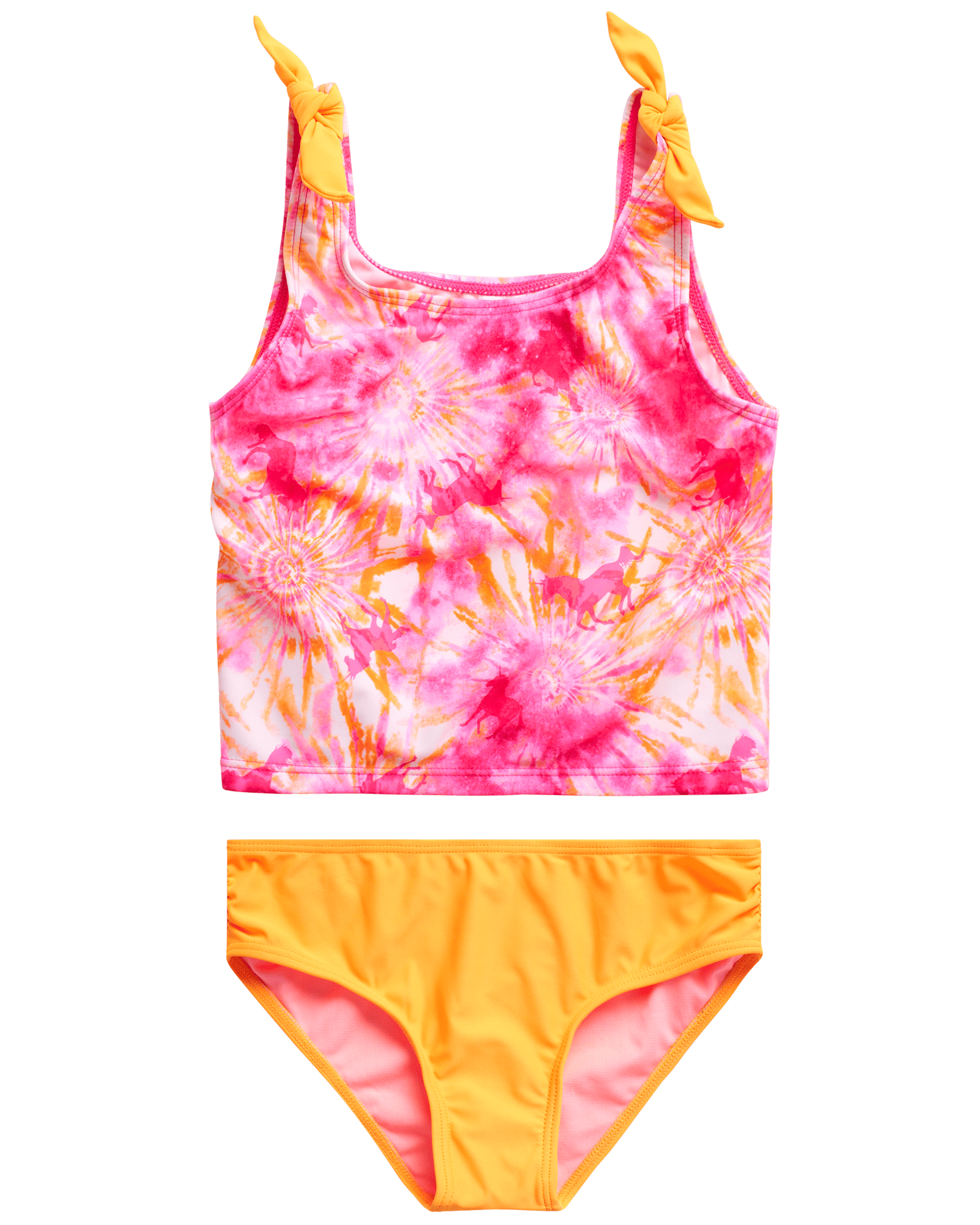 Limited Too Girls Bathing Suit Upf 50 2 Piece Tankini Bikini Swimsuit Set 7 16