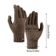 thumbnail image 3 of Winter Warm Gloves for Men - Thickened, Windproof, Knitted, Touch Screen Compatible, Outdoor Riding, Cold-Resistant, Multiple Colors, 3 of 4