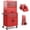 Red, variant on Ironmax 6-Drawer Rolling Tool Chest 3-in-1 Heavy-Duty Storage Cabinet with Universal Wheels Black