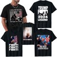 thumbnail image 2 of Dios está de nuestro lado Foto del presidente Trump después del tiroteo en su mitin Camiseta Nunca te rindas Campaña de lucha a favor de Trump, 2 of 3