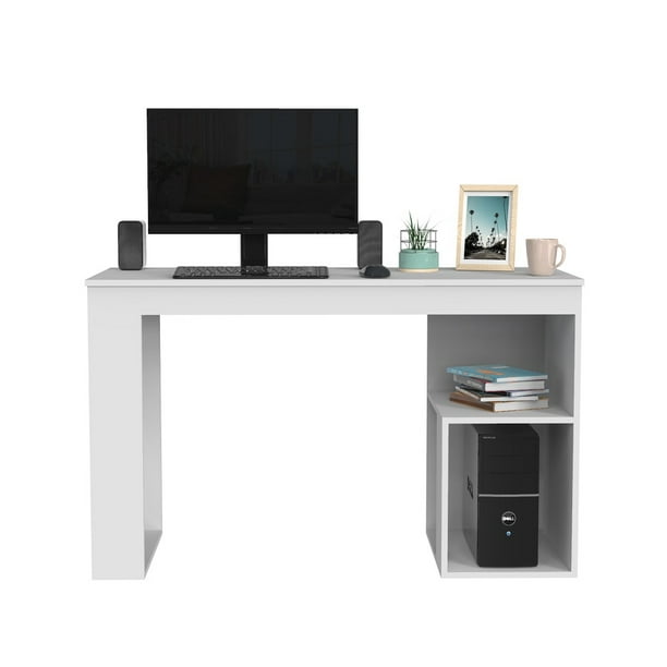 Escritorio Oficina/Hogar Excelsior con 2 Entrepaños Astana Blanco Madera aglomerada MDP