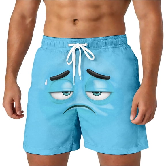 FUZHIQ Men Plus Size Beach Pants Fashion Floral Swim Trunks Quick-Dry Swimming Swimsuit Beach Shorts Big and Tall Stretch Fabric Summer Swimwear,M