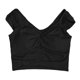 thumbnail image 4 of Sujetador deportivo largo acolchado para mujer - Top de entrenamiento de yoga con aberturas, camiseta sin mangas con tirantes para gimnasio, 4 of 5