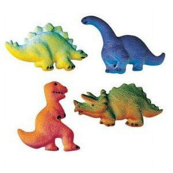 Dinosaur Edible Sugar Cake Toppers, by CakeSupplyShop (16 Count)