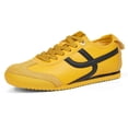 thumbnail image 3 of LUCKY STEP Retro Thin Sole Fashion Sneakers Casual Lightweight Walking Shoes,Yellow,Womens, 3 of 6