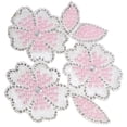 thumbnail image 3 of Aplique de diamantes de imitación con forma de flor, accesorio para ropa, parche floral para planchar, aplique para bolsos y prendas., 3 of 6