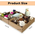 thumbnail image 3 of Parrot Shredding & Chewing Toys Box | Natural & Colorful Bird Foraging Playset for Parakeets, Cockatiels & Small to Medium Birds, 3 of 6
