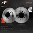 thumbnail image 2 of A-Premium 14.53 inch (369mm) Front Vented Disc Brake Rotors Compatible with Select Ford Models - F-350 Super Duty, F-450 Super Duty, F-550 Super Duty, 2005-2016, 2-PC Set, 2 of 8