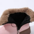 thumbnail image 4 of Pink Snow Boots For Women Thickened Fleece Lined Cotton Side Zipper Thick Non Slip Sole Warm Mid Calf Winter Casual Light Outdoor Shoes Size 40, 4 of 5