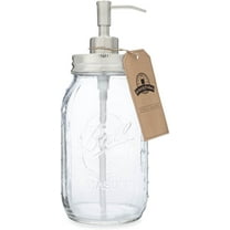 Quart Size Mason Jar Soap and Lotion Dispenser - by Jarmazing Products - Made from Rust-Proof Stainless Steel