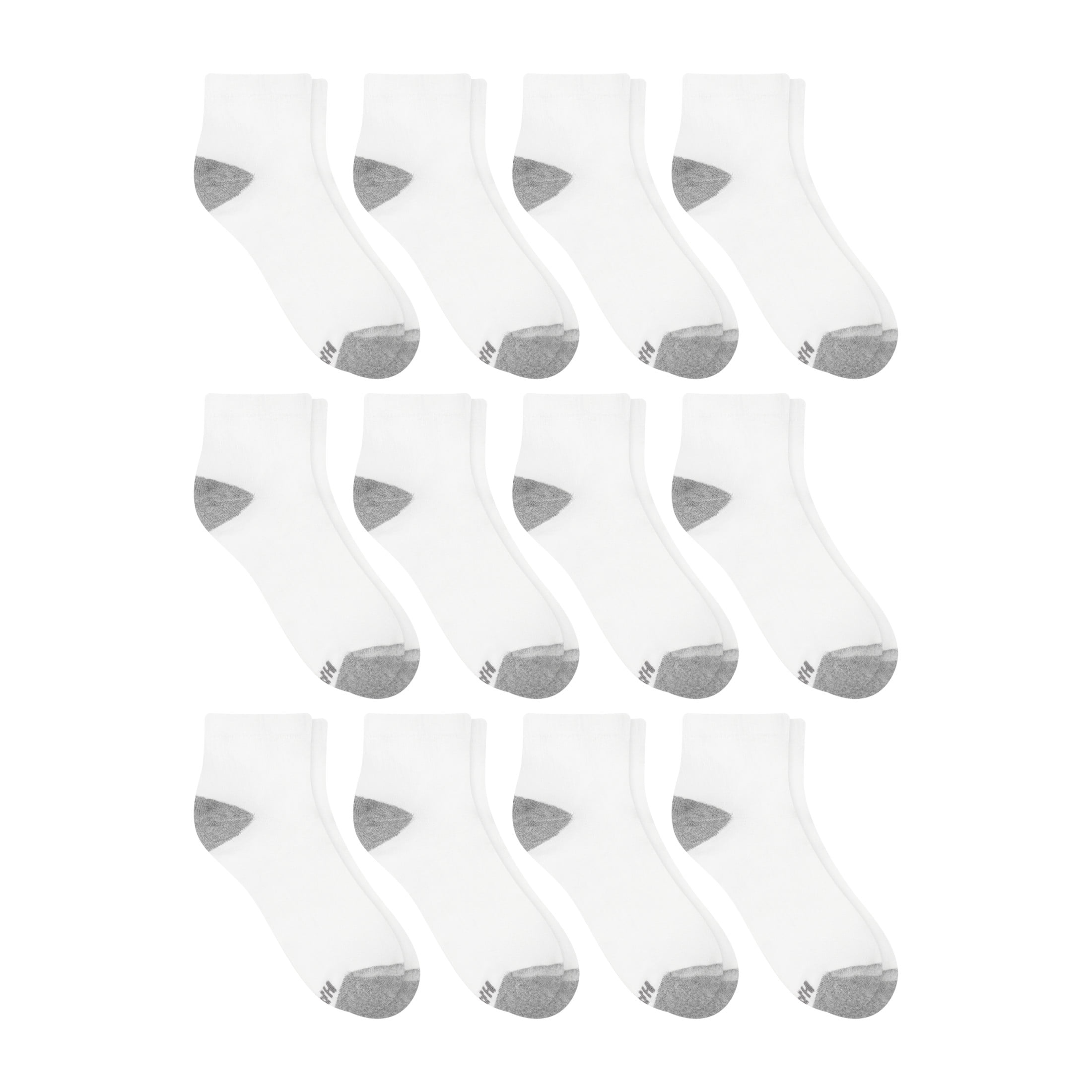 Hanes Mens Ankle Socks Pack, 12-Pack, Active X-Temp, Moisture-Wicking