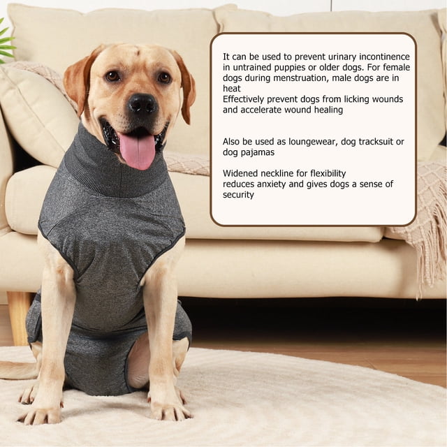 Pañal Para Perros De Cuerpo Completo, Escote Ensanchado Amigable Con La Piel Ropa Fisiológica Para Perros Lavable Higiénico Reutilizable Reduce La Ansiedad Por La Menstruación ANGGREK Otros