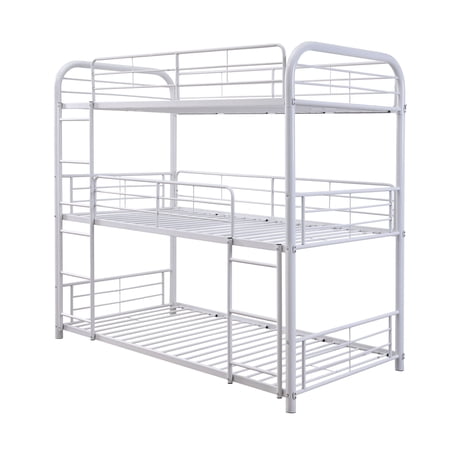 Acme Cairo Triple Bunk Bed in White, Multiple Sizes