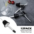 thumbnail image 4 of 12pcs Stainless Steel Classic Bottle Pourers Tapered Spout Liquor Pourers Flow Wine Bottle Pour Spout Stopper Bar Accessories, 4 of 5