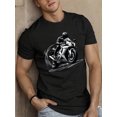 thumbnail image 1 of T Shirt Men's Motorcycle Racing Graphic Crew Neck, 1 of 5