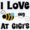 thumbnail image 2 of CafePress - Beeing At Gigi's Long Sleeve Infant Bodysuit - Long Sleeve Cotton Baby Bodysuit, 2 of 4