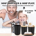 thumbnail image 2 of Bathroom Accessories Set Toothbrush Holder, Lotion Soap Dispenser, Soap Dish, Tumbler Cup -  with Trash Can Included, 2 of 5