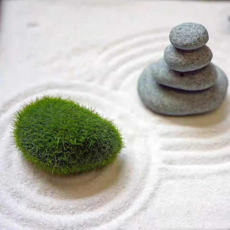 6Pcs Faux Moss Covered Rocks Fake Moss Decor for Floral Arrangements, Fairy  Gardens and Crafting 