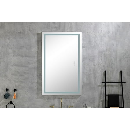 40x24 LED Bathroom Mirror with Anti-Fog & Dimmable Lighting, Smart Vanity Lighted Wall Mirror for Home Use – Adjustable Warm/Natural/White Light, Horizontal/Vertical Mount