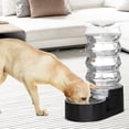 thumbnail image 3 of RIZZARI Black 8L Automatic Pet Waterer - Gravity-fed Stainless Steel Water Dispenser, 100% BPA Free, Leak-proof, Odorless, Easy to clean,  Large Capacity Feeder for Cats and Dogs, 3 of 7