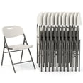 thumbnail image 1 of Patiojoy 12 Pack Folding Chairs Stackable Plastic Chairs with Waterproof HDPE Seat, 1 of 9