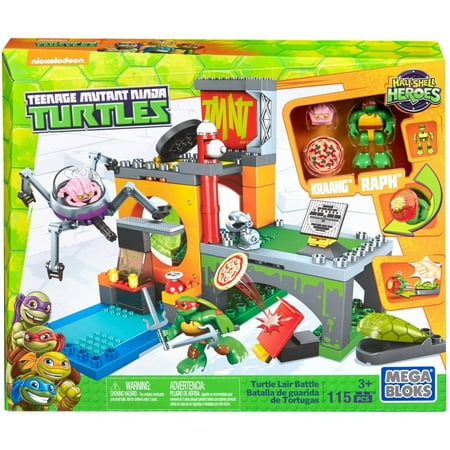 Mega Bloks Teenage Mutant Ninja Turtles Half-Shell Heroes Turtle Lair Battle