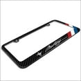 thumbnail image 3 of Ford Mustang Script USA Flag Stripes Black Real Carbon Fiber License Plate Frame, 3 of 8
