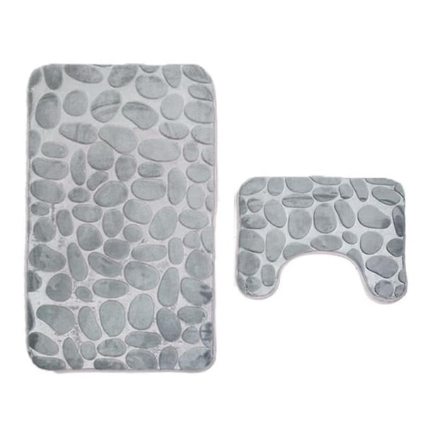 Juego de alfombrillas de baño antideslizantes YONGSHENG 2 piezas espuma viscoelástica
