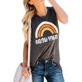 thumbnail image 1 of Good Vibes Sudadera Mujer Casual Suelta Sudaderas O Cuello Manga Larga Tops Camisetas-Tank Top-Naranja-Medio Sailing Electrónica, 1 of 5