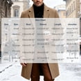 thumbnail image 6 of Men Lapel Single Breasted Mid‑Length Coat Long Sleeve Button Overcoat with Patch Pocket,Warm Windproof Winter Outdoor Outwear,Beige,M, 6 of 6