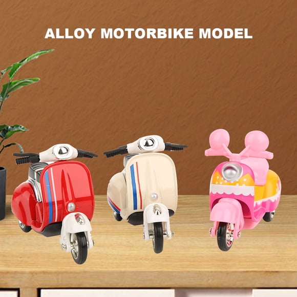 Moto Hautement Simulation, 3 Pcs Modèle de Moto en Alliage pour Femmes, Jouet de Moto, Jouet Moteur Multifonction pour la Maison